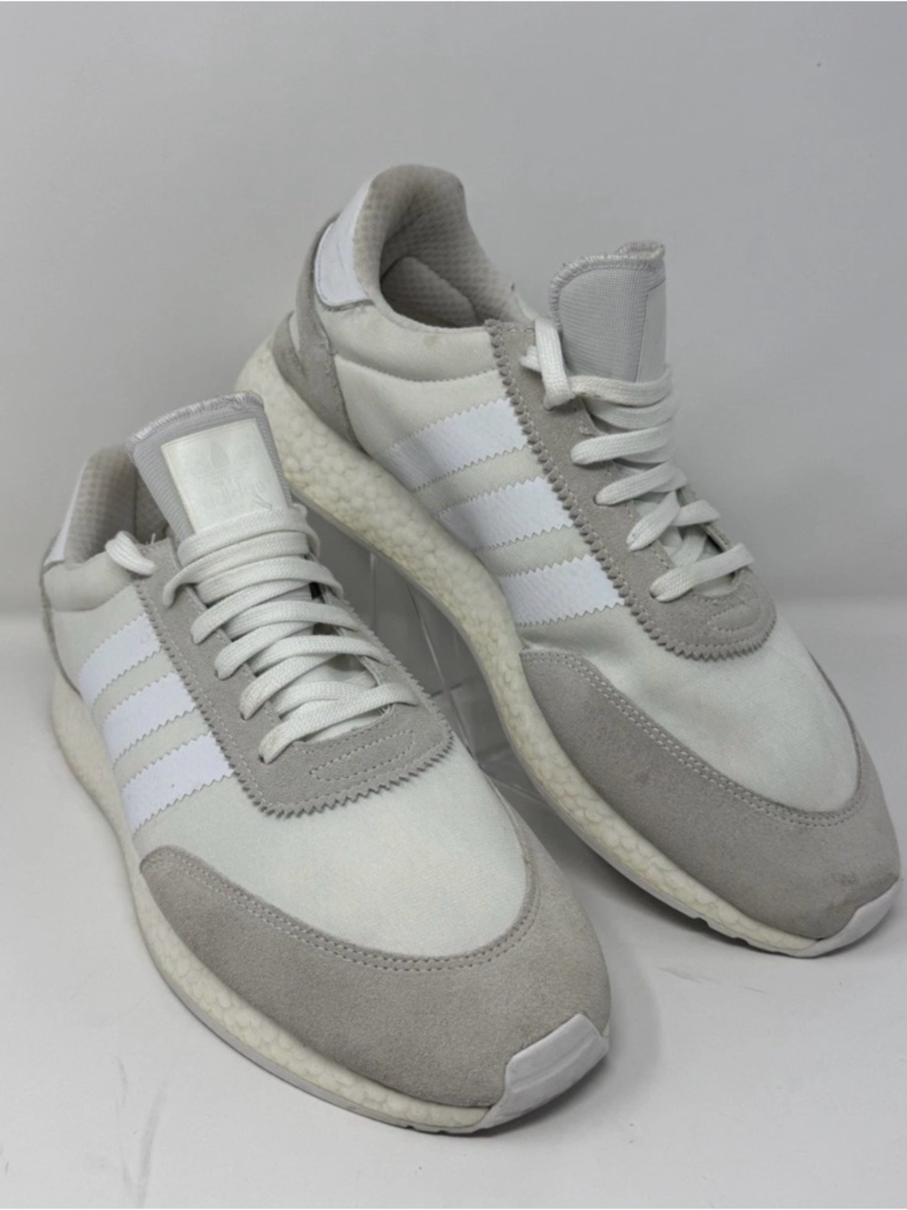Adidas Mens Gray Running Shoes Sneakers Size 14